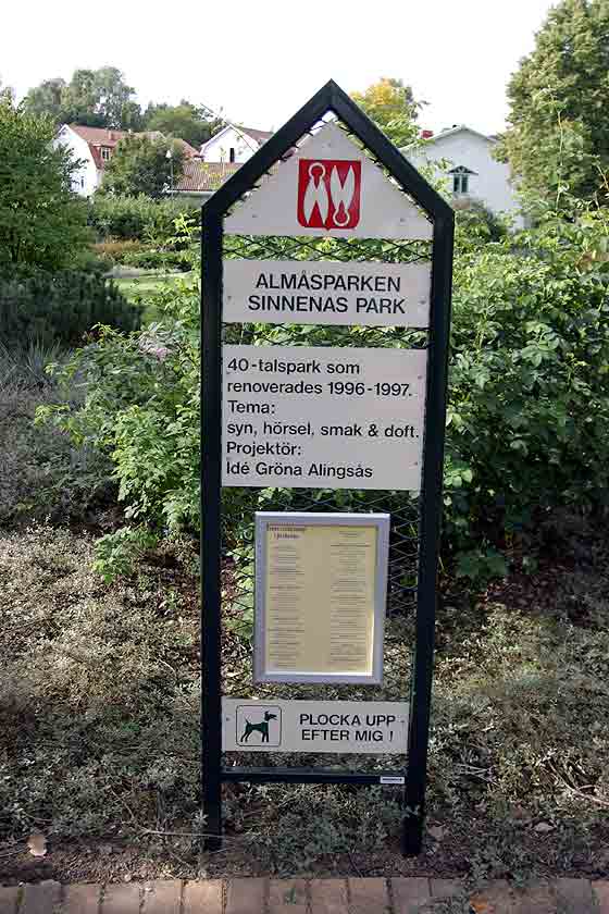 Sinnenas Park -  Huvudentré