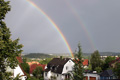 Regnbåge synlig från Hällegatan